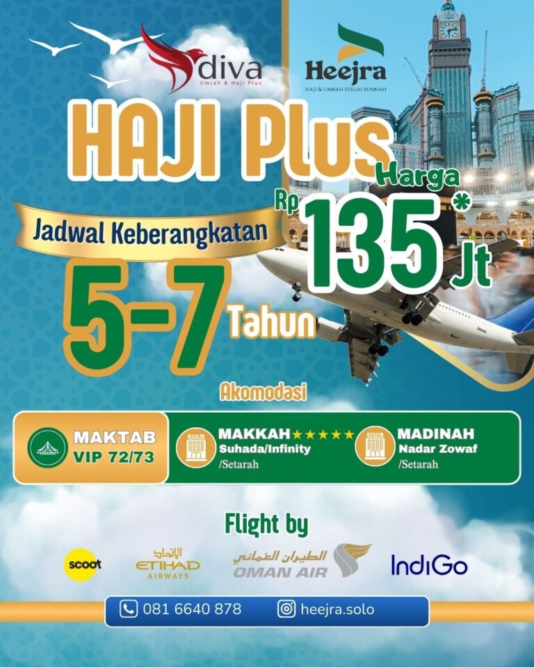 Paket Haji Plus Heejra antrian 5 7 tahun